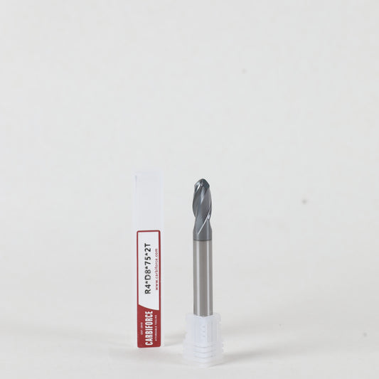 CARBIFORCE 8X75 2FLUTE BALLNOSE CT600