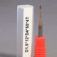 METALDUR LN 1.5*12*50 4FLUTE FLAT COPPER 55HRC TiCN COATED
