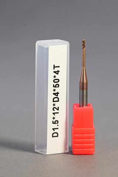 METALDUR LN 1.5*12*50 4FLUTE FLAT COPPER 55HRC TiCN COATED