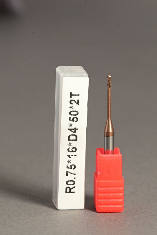 METALDUR LN 1.5*16*50 2FLUTE BALLNOSE COPPER 55HRC TiCN COATED