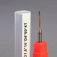 METALDUR LN 1.5*16*50 4FLUTE FLAT COPPER 55HRC TiCN COATED