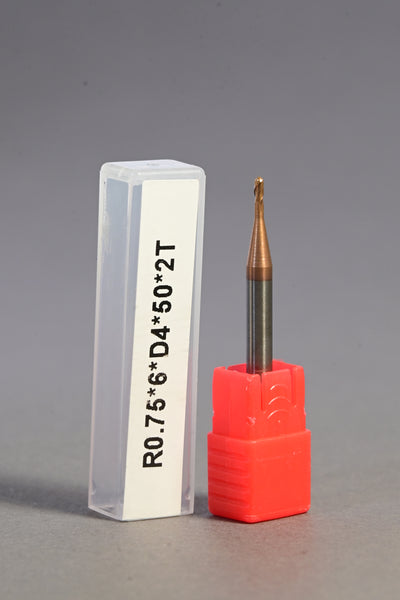 METALDUR LN 1.5*6*50 2FLUTE BALLNOSE COPPER 55HRC TiCN COATED
