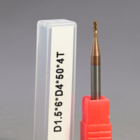 METALDUR 1.5*6*50 4FLUTE FLAT COPPER 55HRC TiCN COATED