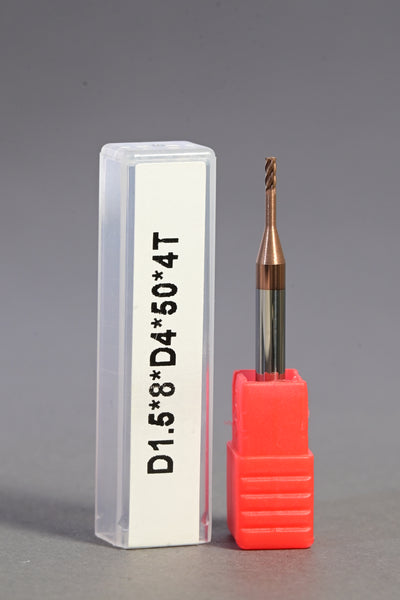 METALDUR LN 1.5*8*50 4FLUTE FLAT COPPER 55HRC TiCN COATED