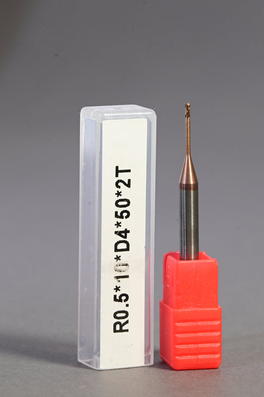 METALDUR LN 1*10*50 2FLUTE BALLNOSE COPPER 55HRC TiCN COATED