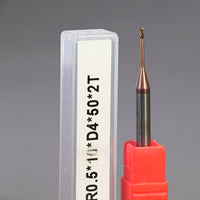 METALDUR LN 1*10*50 2FLUTE BALLNOSE COPPER 55HRC TiCN COATED