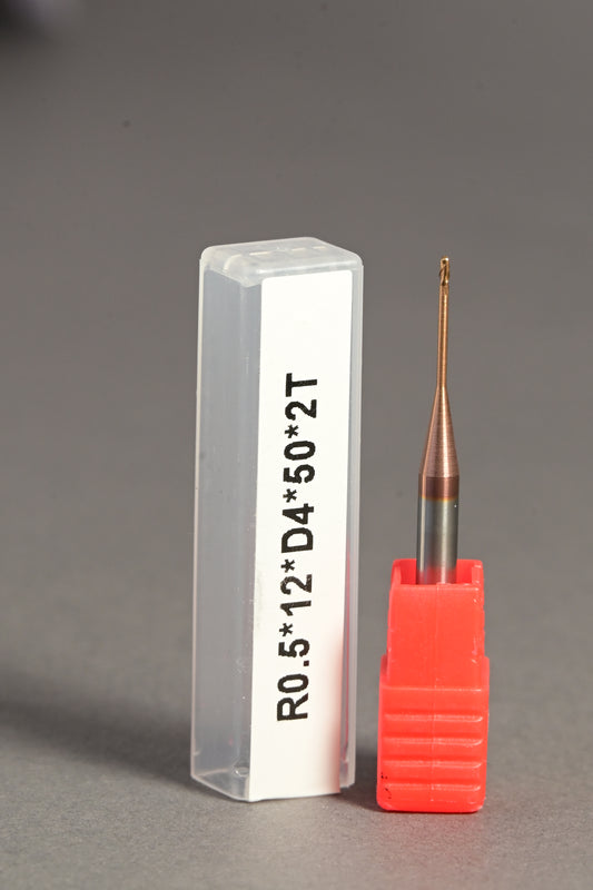 METALDUR LN 1*12*50 2FLUTE BALLNOSE COPPER 55HRC TiCN COATED