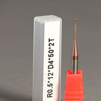 METALDUR LN 1*12*50 2FLUTE BALLNOSE COPPER 55HRC TiCN COATED