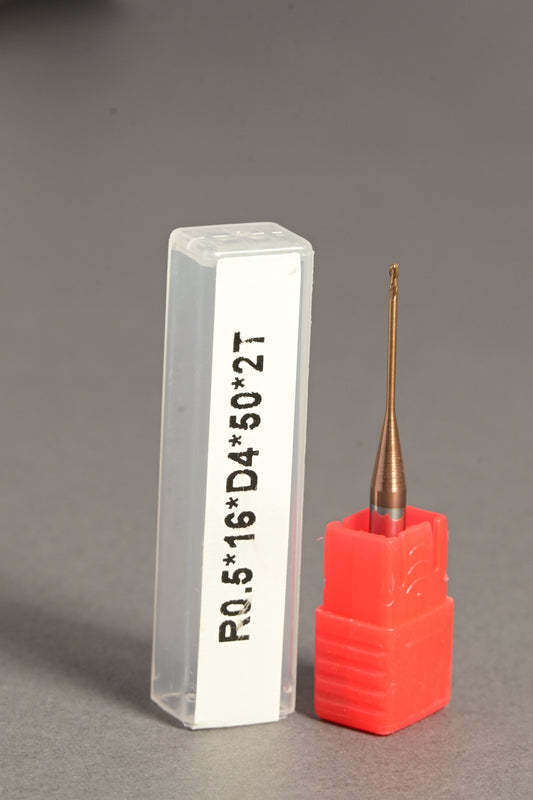 METALDUR LN 1*16*50 2FLUTE BALLNOSE COPPER 55HRC TiCN COATED