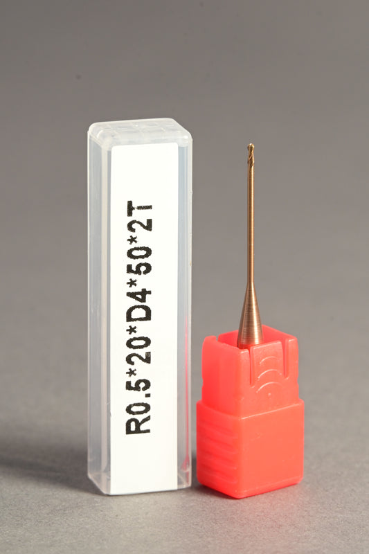 METALDUR LN 1*20*50 2FLUTE BALLNOSE COPPER 55HRC TiCN COATED
