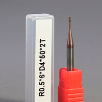 METALDUR LN 1*6*50 2FLUTE BALLNOSE COPPER 55HRC TiCN COATED