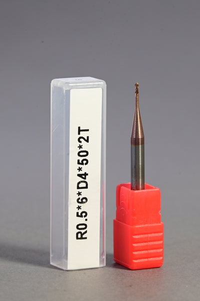 METALDUR LN 1*6*50 2FLUTE BALLNOSE COPPER 55HRC TiCN COATED