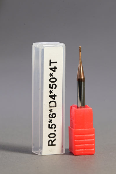 METALDUR LN 1*6*50 4FLUTE BALLNOSE COPPER 55HRC TiCN COATED