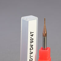 METALDUR LN 1*6*50 4FLUTE FLAT COPPER 55HRC TiCN COATED