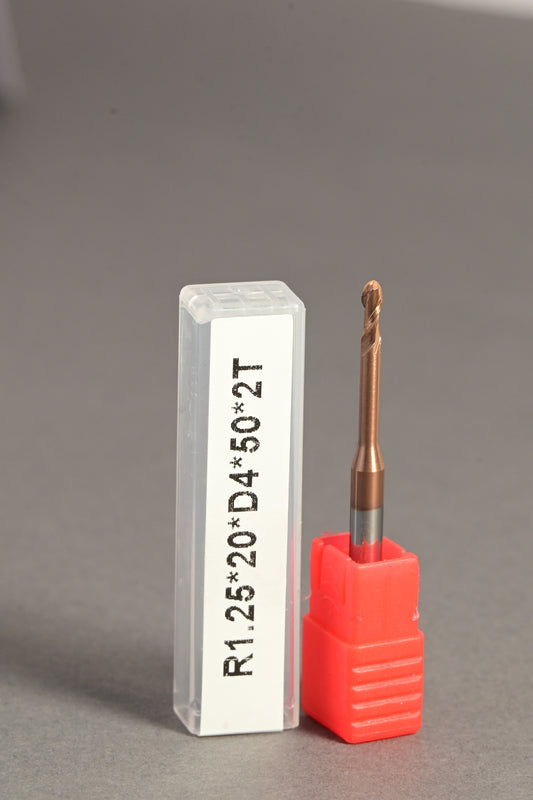 METALDUR LN 2.5*20*50 2FLUTE BALLNOSE COPPER 55HRC TiCN COATED