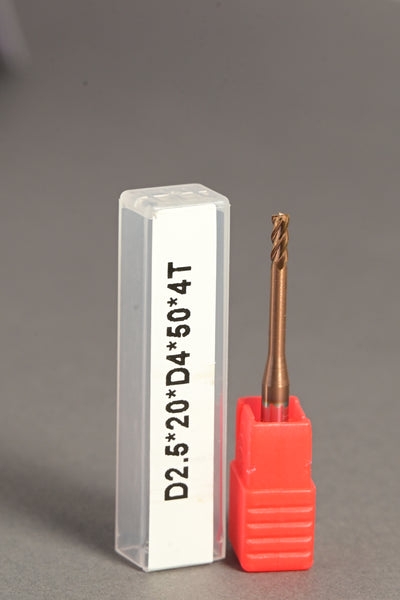 METALDUR LN 2.5*20*50 4FLUTE FLAT COPPER 55HRC TiCN COATED