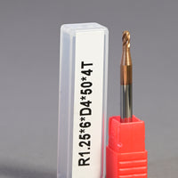METALDUR 2.5*6*50 4FLUTE BALLNOSE COPPER 55HRC TiCN COATED