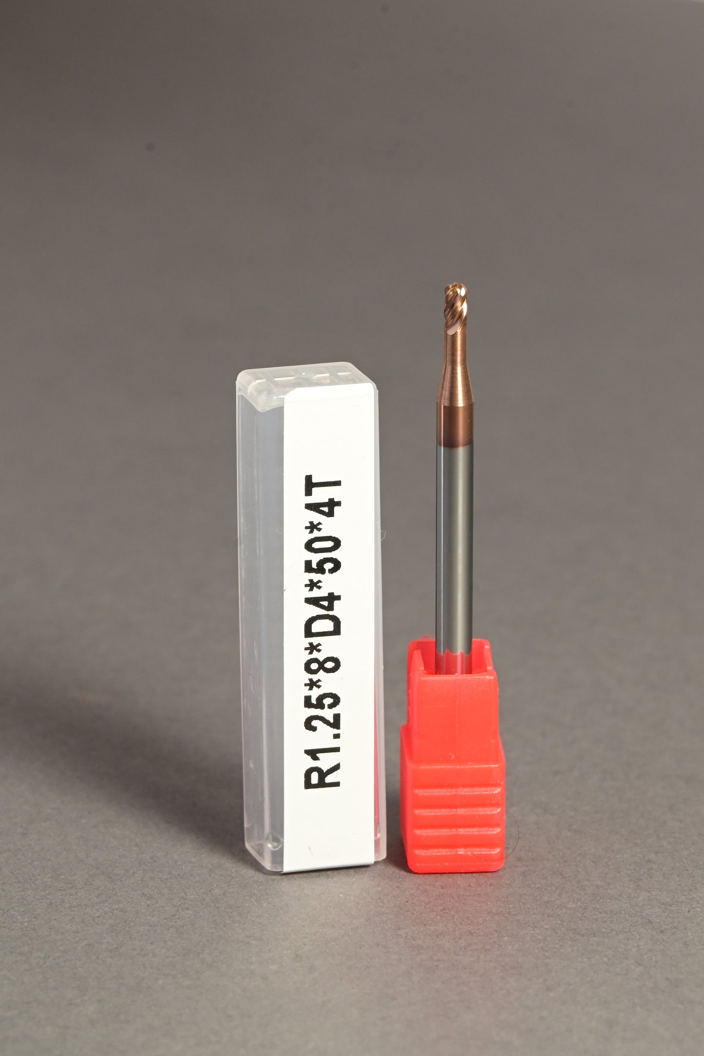 METALDUR LN 2.5*8*50 4FLUTE BALLNOSE COPPER 55HRC TiCN COATED