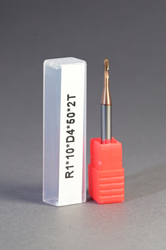 METALDUR LN 2*10*50 2FLUTE BALLNOSE COPPER 55HRC TiCN COATED