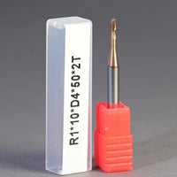 METALDUR LN 2*10*50 2FLUTE BALLNOSE COPPER 55HRC TiCN COATED