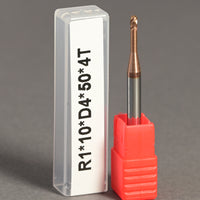 METALDUR LN 2*10*50 4FLUTE BALLNOSE COPPER 55HRC TiCN COATED