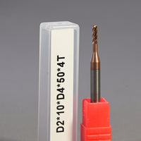 METALDUR LN 2*10*50 4FLUTE FLAT COPPER 55HRC TiCN COATED