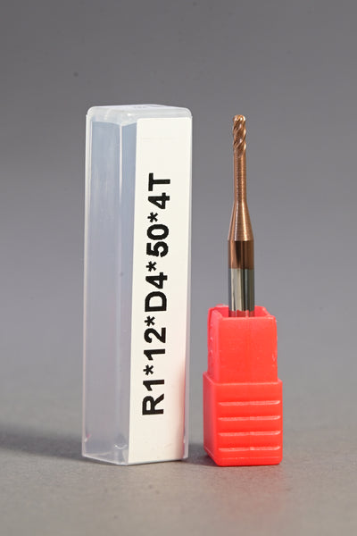 METALDUR LN 2*12*50 4FLUTE BALLNOSE COPPER 55HRC TiCN COATED