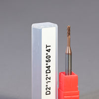 METALDUR LN 2*12*50 4FLUTE FLAT COPPER 55HRC TiCN COATED