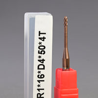 METALDUR LN 2*16*50 4FLUTE BALLNOSE COPPER 55HRC TiCN COATED