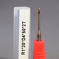 METALDUR LN 2*20*50 2FLUTE BALLNOSE COPPER 55HRC TiCN COATED