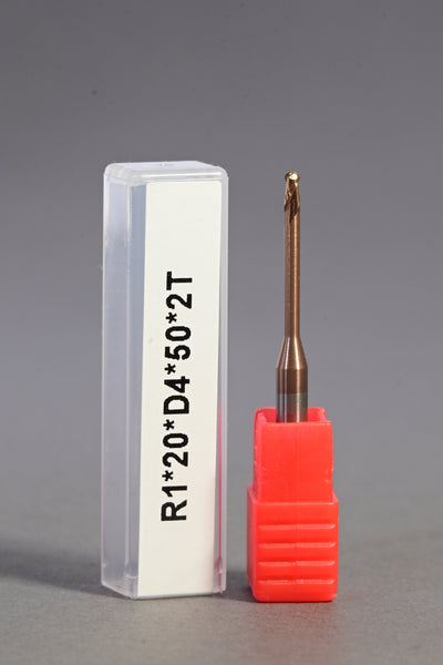 METALDUR LN 2*20*50 2FLUTE BALLNOSE COPPER 55HRC TiCN COATED