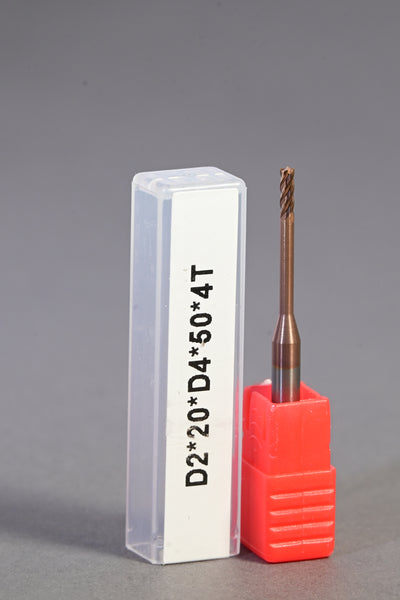 METALDUR LN 2*20*50 4FLUTE FLAT COPPER 55HRC TiCN COATED