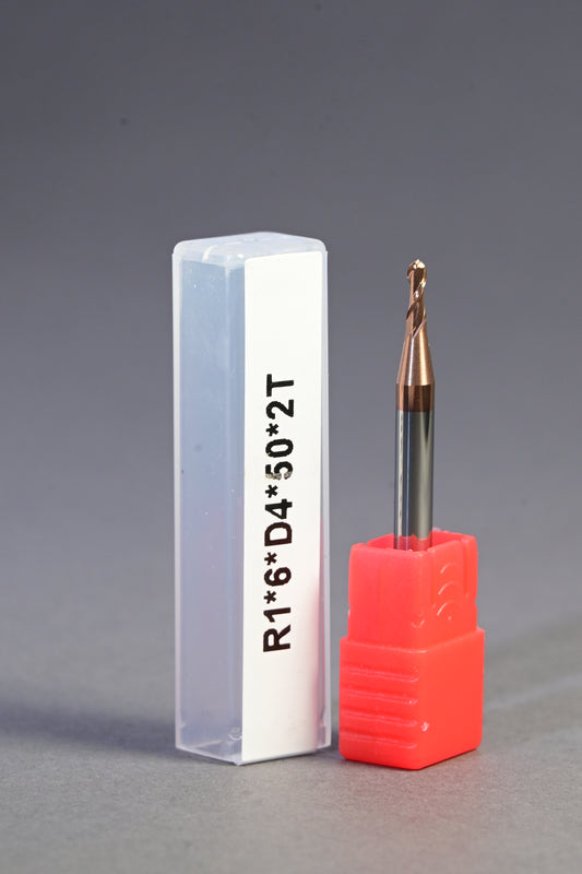 METALDUR LN 2*6*50 2FLUTE BALLNOSE COPPER 55HRC TiCN COATED