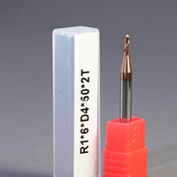 METALDUR LN 2*6*50 2FLUTE BALLNOSE COPPER 55HRC TiCN COATED