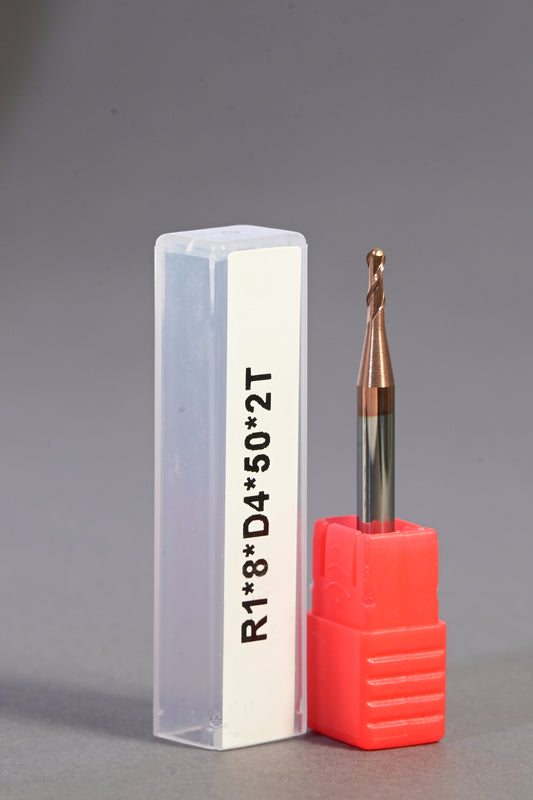 METALDUR LN 2*8*50 2FLUTE BALLNOSE COPPER 55HRC TiCN COATED