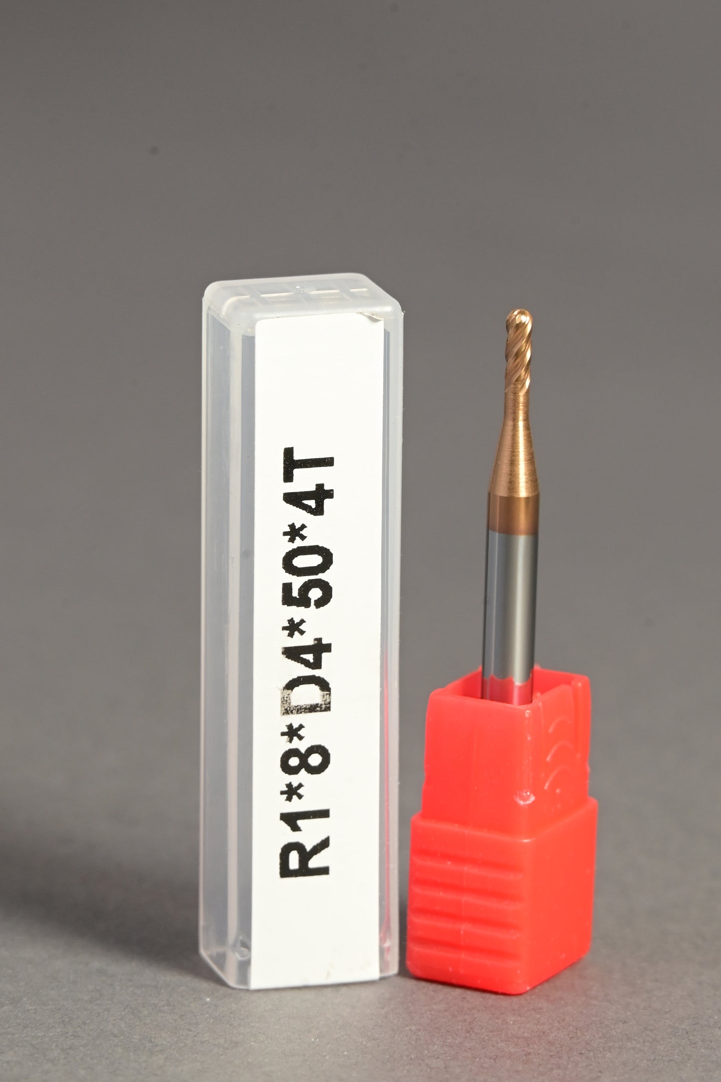 METALDUR LN 2*8*50 4FLUTE BALLNOSE COPPER 55HRC TiCN COATED