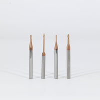 METALDUR LN 2.5*12*50 2FLUTE BALLNOSE COPPER 55HRC TiCN COATED