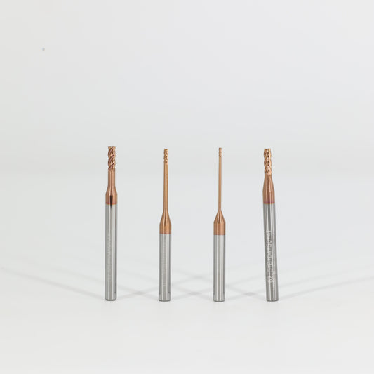 METALDUR LN 2.5*16*50 4FLUTE FLAT COPPER 55HRC TiCN COATED