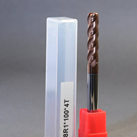 METALDUR R1 8*100 4FLUTE FLAT COPPER 55HRC TiCN COATED