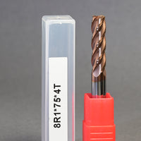 METALDUR R1 8*75 4FLUTE FLAT COPPER 55HRC TiCN COATED
