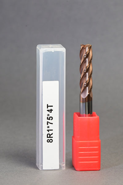 METALDUR R1 8*75 4FLUTE FLAT COPPER 55HRC TiCN COATED