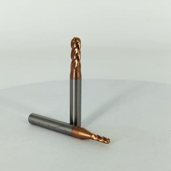 METALDUR 5*6*50 4FLUTE BALLNOSE COPPER 55HRC TiCN COATED
